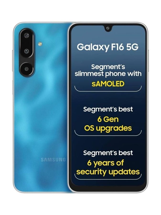 [PH-SAM-EA83D64560] Samsung Galaxy F16 5G (Vibing Blue, 6GB RAM, 128 GB)