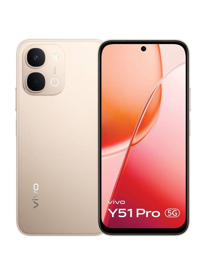 [PH-VIV-21234E0EFF] vivo Y51 Pro 5G (Golden Mist, 8GB RAM, 128 GB)