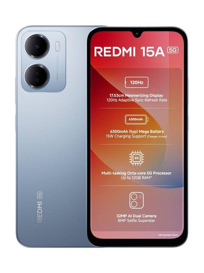 [PH-RED-A3BCF837B0] REDMI 15A (Awesome Blue, 4GB RAM, 64 GB)