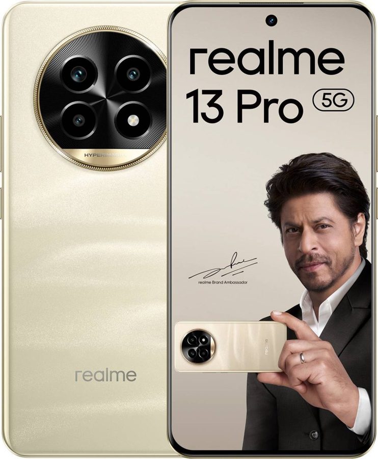 [PH-REA-B4128F7E60] realme 13 Pro 5G (Monet Gold, 12GB RAM, 256 GB)