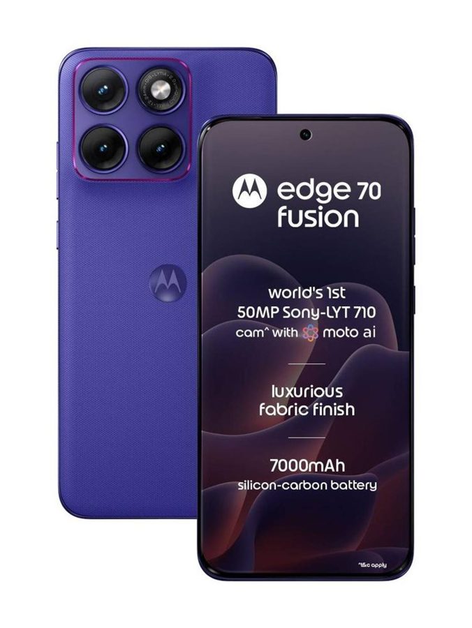 [PH-MOT-728601D159] MOTOROLA Edge 70 Fusion (Pantone ORIENT BLUE, 12GB RAM, 512 GB)