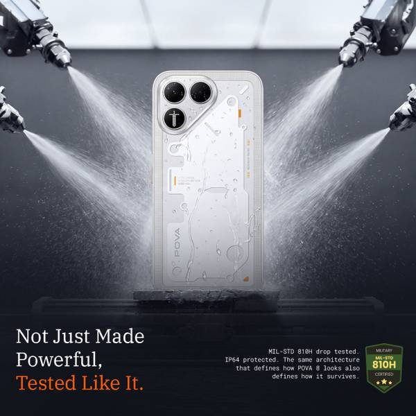 Tecno Pova 8 5G (16 Bit White, 128 GB) (6 GB RAM) - Photo 5