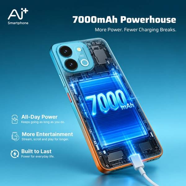 Ai+ Nova 2 Power 5G (Blue Fusion, 128 GB) (6 GB RAM) - Photo 3