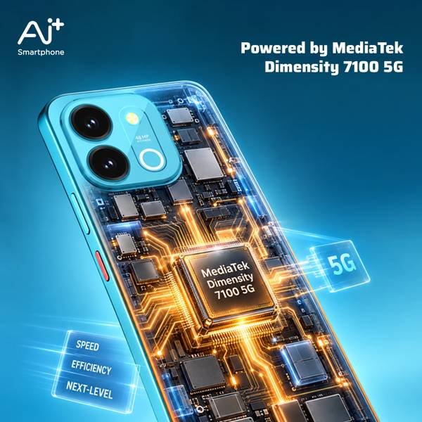 Ai+ Nova 2 Power 5G (Blue Fusion, 128 GB) (6 GB RAM) - Photo 4