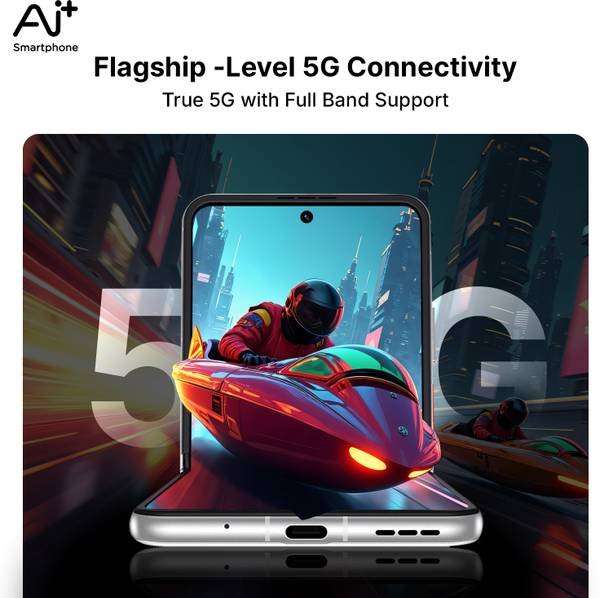 Ai+ NovaFlip 5G (Glacier White, 256 GB) (8 GB RAM) - Photo 5