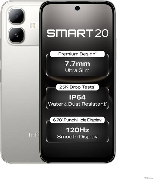 [SM4-59453F5E2F2BB0F0] Infinix SMART 20 (Polaris Titanium, 64 GB) (4 GB RAM)