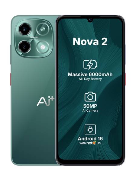 [SM4-F44326F6FC26D007] Ai+ Nova 2 5G (Green, 64 GB) (4 GB RAM)
