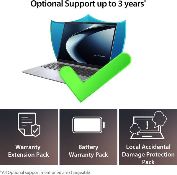ASUS ExpertBook P3 with AI PC IR Cam 1 Yr ADP Intel Core Ultra 7 255H - (16 GB/512 GB SSD/Windows 11 Home) P3406CCAP-LY0127WS Thin and Light Laptop - Photo 2