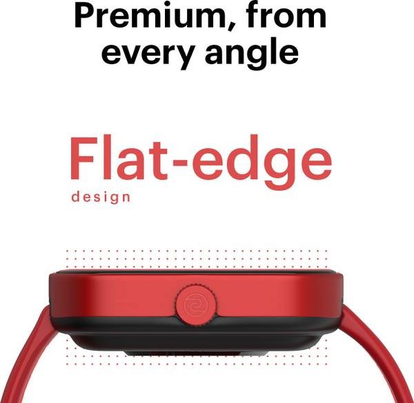 Noise ColorFit Caliber Smartwatch (Red, Regular) - Photo 3