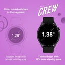 Noise Crew 1.38 Round Display with Bluetooth Calling, Metallic finish, IP68 Rating Smartwatch (Black, Regular) - Photo 3