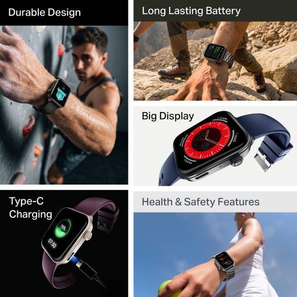 boAt Storm Call 4 Smartwatch, Type-C Charge, HD Display,Functional Crown, BT Calling Smartwatch (Black, Free Size) - Photo 2