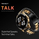 Fire-Boltt Talk 35.3mm (1.39) Bluetooth Calling with SpO2, Metal Body & Luxury Design Smartwatch (Black, Free Size) - Photo 2