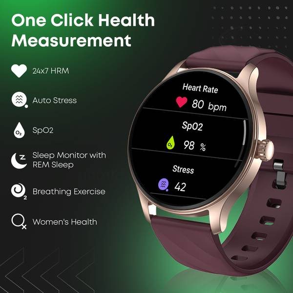 Fastrack Revoltt XR1-1.38|BT Calling|Fast Charge|100+ Sports Mode|IP68|Calculator|Fashion Smartwatch (Beige, Free Size) - Photo 4