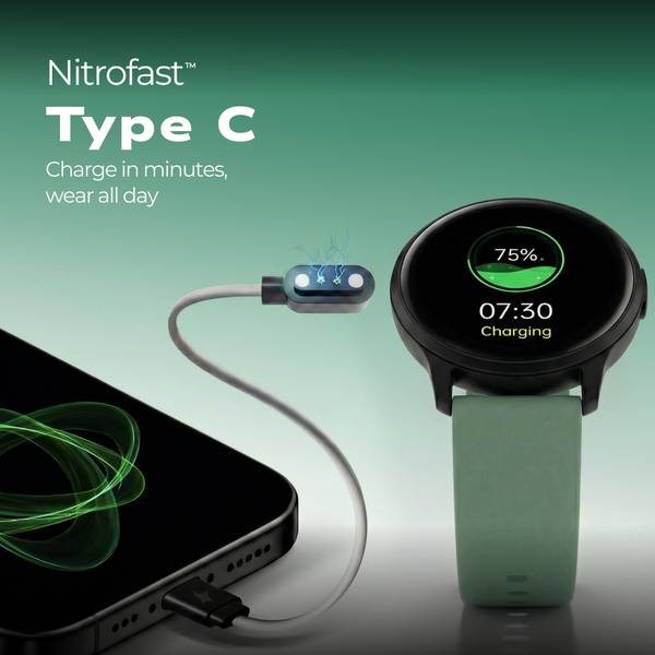 Fastrack Jupiter R3 BT Calling | Premium Round Dial | Fast Charging | 5 days Battery Smartwatch (Black, Free Size) - Photo 4