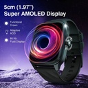 Fastrack Revoltt Pro-1.97'' Super AMOLED Display|AOD|Working Crown|BT Calling|Fast Charge Smartwatch (Black, Free Size) - Photo 2