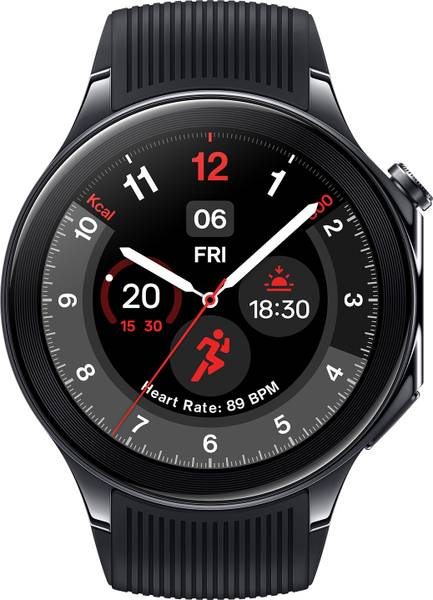 OnePlus Watch 2 with Wear OS 4, Snapdragon W5 Chipset & Up to 100 hours battery Smartwatch (Black, Free Size) - Photo 2