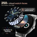 GOBOULT Dire 1.38'' 2.5D HD Display, 500Nits Brightness, 250+ Watch Faces Smartwatch (Silver, Free Size) - Photo 3