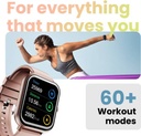 GOBOULT Drift BT Calling HD Display, 140+ Watchface, BT calling, IP68 Smartwatch (Pink, Free Size) - Photo 4