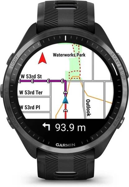 GARMIN Forerunner 965 Music Black/Grey with Built-in GPS Running Smartwatch (Free Size) - Photo 4