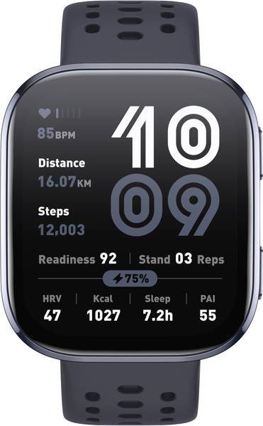 [SMW-7FDBC5F160434E2C] AMAZFIT Bip 6 1.97 inch AMOLED GPS , BT Calling, 14-Day Battery, 140+ Sports Smartwatch (Black, Free Size)