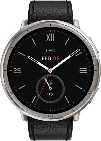 [SMW-1962A93861D32960] AMAZFIT Active 2 Premium, 1.32 AMOLED Display, BT Calling, GPS, 10-Day Battery, 5 ATM Smartwatch (Black, Free Size)