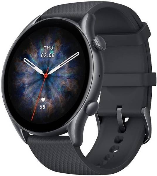 [SMW-A1150258863AB55E] AMAZFIT GTR 3 Pro, 1.45 AMOLED Display with BT Calling, GPS,12 Day Battery Smartwatch (Black, Free Size)
