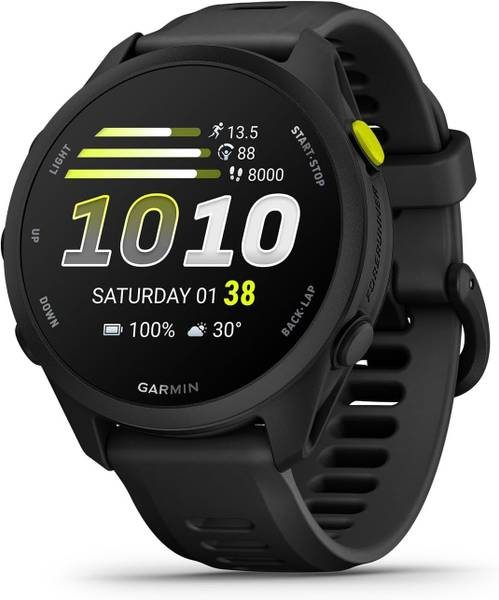 [SMW-4F203E9879C32CC0] GARMIN Forerunner 70 GPS Running Smartwatch With Advanced Training Metrics Smartwatch (Black, Free Size)