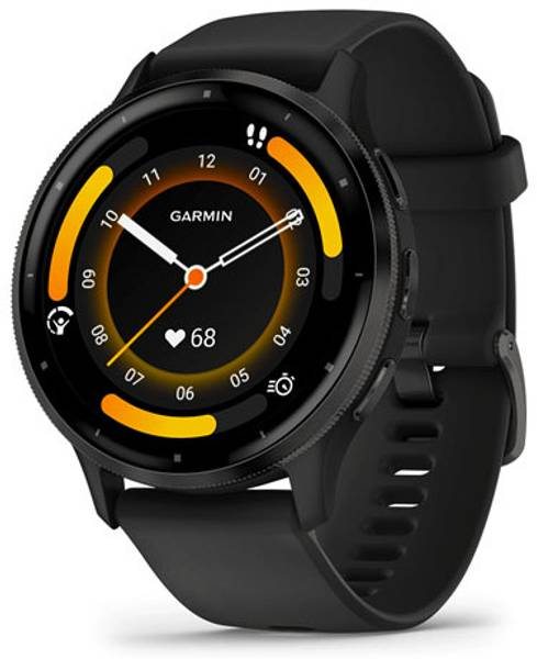 [SMW-EF68F04FCFE5A5C8] GARMIN Venu 3 Black with Built-in GPS & Bluetooth Calling Smartwatch (Free Size)