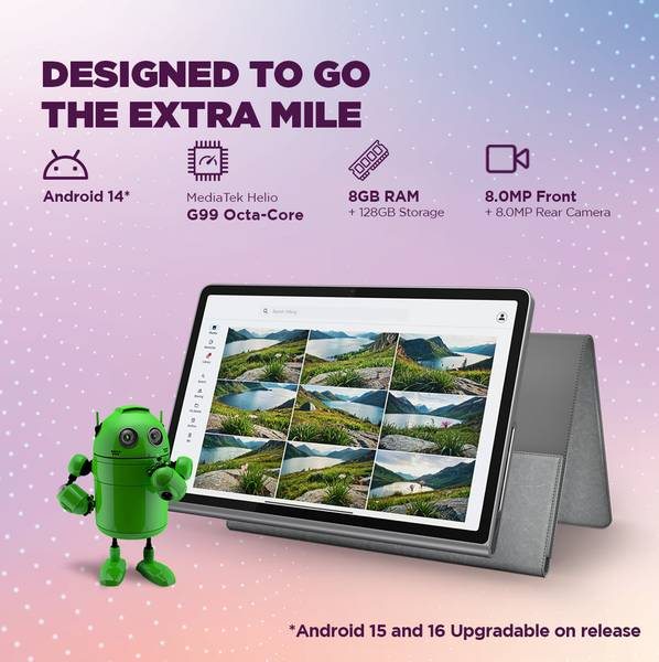 Lenovo Tab Plus 8 GB RAM 128 GB ROM 11.5 inch with Wi-Fi Only MediaTek Helio G99 Tablet (Luna Grey) - Photo 3