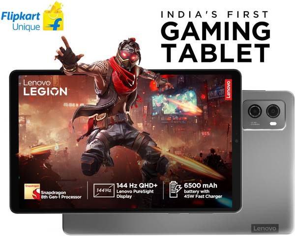 [SMT-E1889D13F441BE20] Lenovo Legion Tab 12 GB RAM 256 GB ROM 8.8 inch with Wi-Fi Only Gaming Qualcomm Snapdragon 8+ Gen 1 Tablet (Storm Grey)