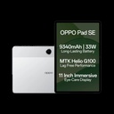 [SMT-81E4FA5841C4FEB4] OPPO Pad SE with SUPERVOOC Charger 4 GB RAM 128 GB ROM 10.95 inch with Wi-Fi Only Gaming MediaTek Helio G100 Tablet (Starlight Silver)