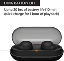 SONY WF-C500 IPX4/20Hrs Battery Life Bluetooth (Dark Black) - Photo 2