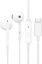 [SMA-27EF4FBA276966F5] OPPO Type-C Half-in-Ear Wired Earbuds(MH136), 14.2mm Dynamic Coil Wired (White)