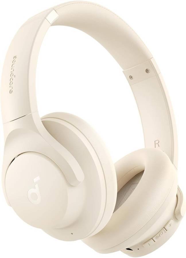 [SMA-A8A55816A0B6B5D7] Soundcore Q20i Over Ear Headphones Bluetooth Wireless Bluetooth (White)