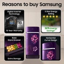 Samsung 189 L Direct Cool Single Door 5 Star Refrigerator with Base Drawer  with Digital Inverter, Single Touch Defrost, 2026 Model (CAMLLIA PURPLE) - Photo 4