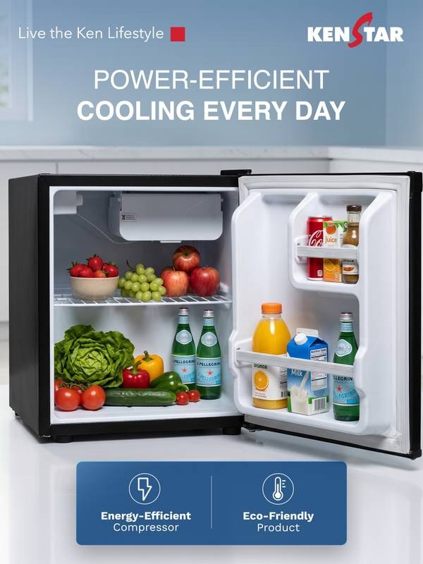 Kenstar 45 L Direct Cool Single Door 1 Star Refrigerator (Black) - Photo 3