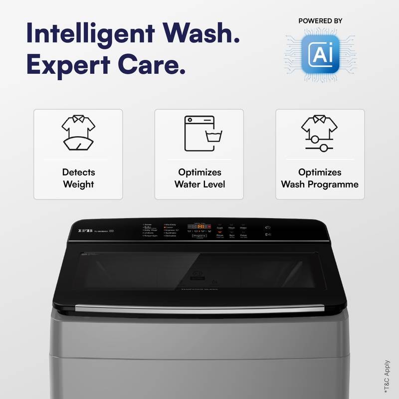 IFB 8 kg Aqua Energie, ActivMix, Soft Close Door, Auto Tub Clean, DeepClean Powered by Ai Fully Automatic Top Load Washing Machine Black, Grey (Medium Grey) - Photo 4