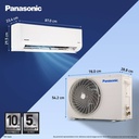 Panasonic 2026 Model 1.5 Ton 3 Star Split Inverter with Wi-fi Smart, DustBuster Tech, Matter Enabled, AI, Higher Airflow, 2-Way Swing, Cools at 55 Deg. C, Copper Condenser, 8in1 Convertible, PM0.1 Filter AC (White) - Photo 3