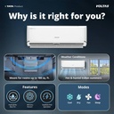 Voltas 2026 Model 1.42 Ton 3 Star Split Inverter 5000 W Cooling Capacity AC (White) - Photo 3