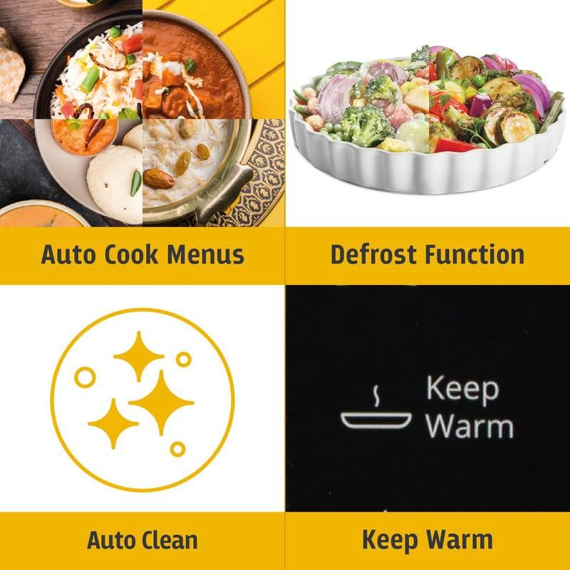 Whirlpool 20 L 18 Auto Cook Recipes, Feather Touch Membrane Solo Microwave Oven (Black) - Photo 4