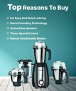 BOSCH TrueMixx Pro 1000 W Mixer Grinder (Black, Steel) - Photo 4