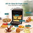 Solara Air Fryer Oven 12L for Home, 360 Rapid Air Circulation with 12 Preset Menus, Air Fryer (Black) - Photo 2