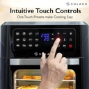 Solara Air Fryer Oven 12L for Home, 360 Rapid Air Circulation with 12 Preset Menus, Air Fryer (Black) - Photo 3