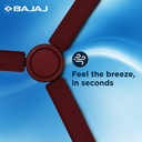 BAJAJ Crest Turbo 1200mm Brown CF with 1 Year Warranty Ultra High Speed 1200 mm Ceiling Fan (Dark Brown) - Photo 3