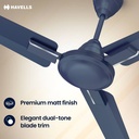 HAVELLS Ambrose Neo Ceiling Fan| High Speed, High Air Delivery| Strong & Powerful motor with 2 Year Warranty Anti Dust 1200 mm Ceiling Fan (Matt Blue) - Photo 2