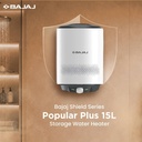 BAJAJ Shield Series Popular Plus 15L 15 L Storage Water Geyser Water Heater For Home5 Star Rated Geyser for Bathroom & Kitchen Efficient Copper Heating Element Suitable for High-Rise Buildings - Photo 2