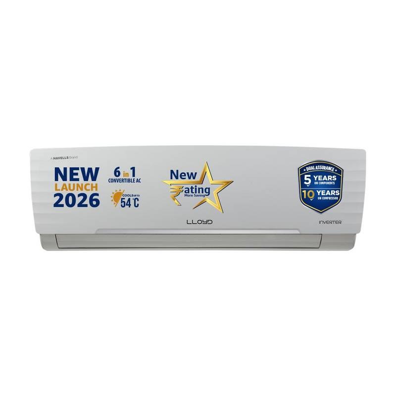 [SMH-C3133000D80AEB6F] Lloyd 2026 Model 1.5 Ton 3 Star Split Inverter AC (White)
