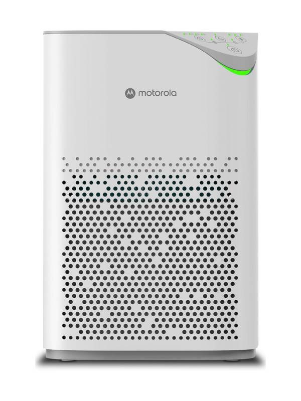 [SMH-7FBD3F9FD5EB6563] MOTOROLA AirShield 150 CMH, CADR 4-Stage Filtration, Cover upto 190Sq ft, Removes 99.99% Dust, Allergens, Smoke, Virus, Portable Room Air Purifier (White)