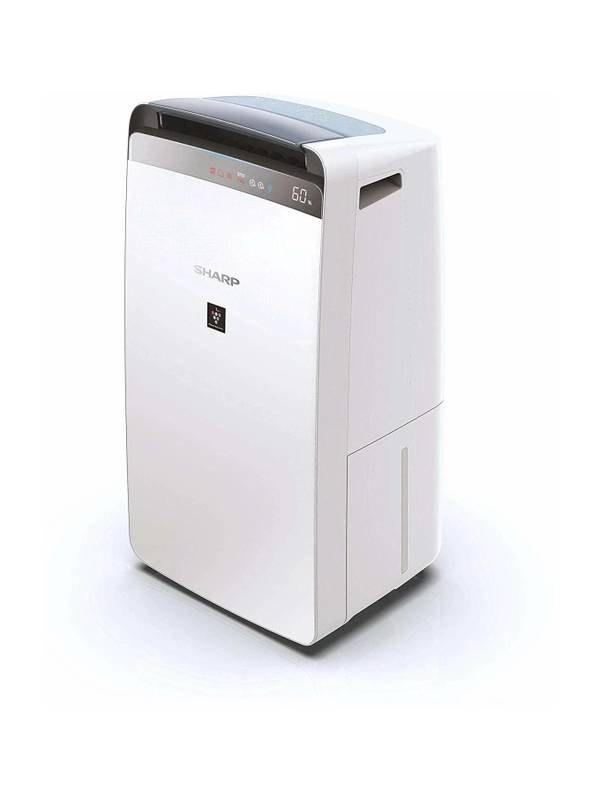 [SMH-6B962F6A3A855B54] Sharp Air Purifier & Dehumidifier for Homes, Rooms, Offices | Awarded Plasmacluster Tech. | True HEPA H14 (in E1822 type) & Activated Carbon Filter | Auto Dehumidification | PM2.5 Indicator | Model: DW-J20FM-W Portable Room Air Purifier (White)