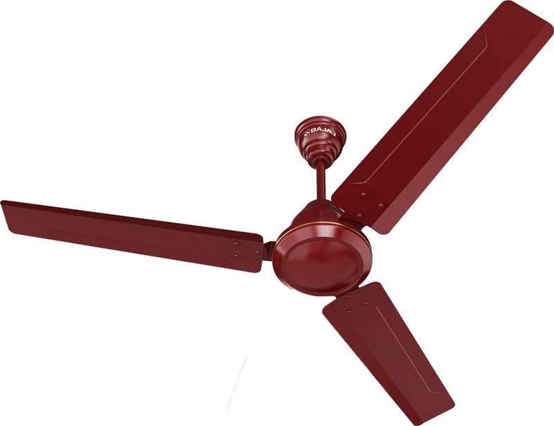 [SMH-202D4B67E33D1B80] BAJAJ Crest Turbo 1200mm Brown CF with 1 Year Warranty Ultra High Speed 1200 mm Ceiling Fan (Dark Brown)